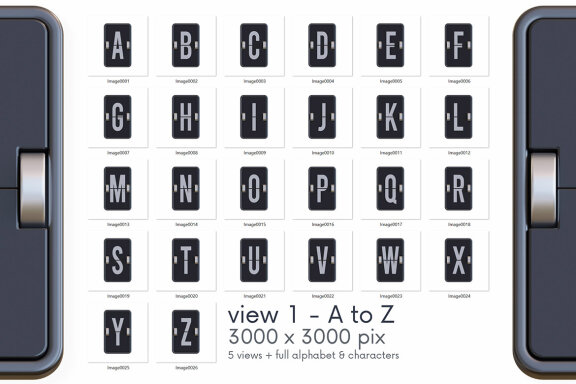 Split-Flap - 3D Lettering