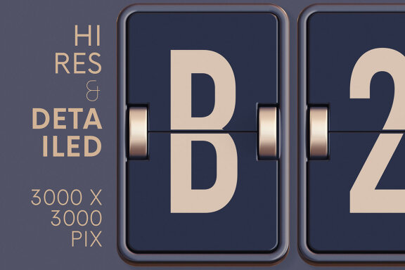 Split-Flap - 3D Lettering