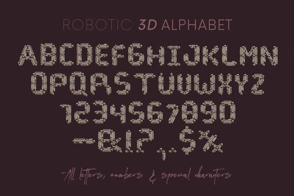 Robotic - 3D Lettering
