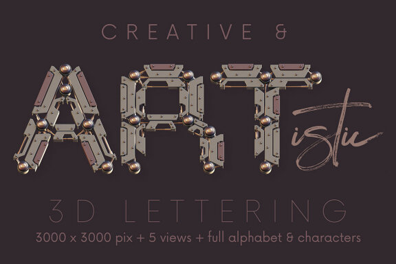 Robotic - 3D Lettering