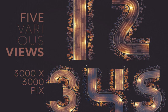 Night Road - 3D Lettering