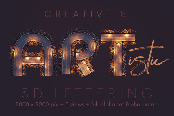 Night Road - 3D Lettering