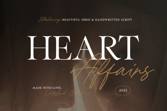 Heart  Affairs - Beautiful Serif and Script