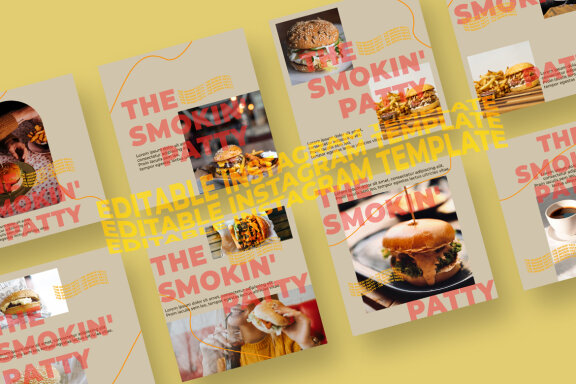 Burger - Instagram Post Template