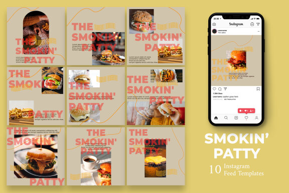Burger - Instagram Post Template