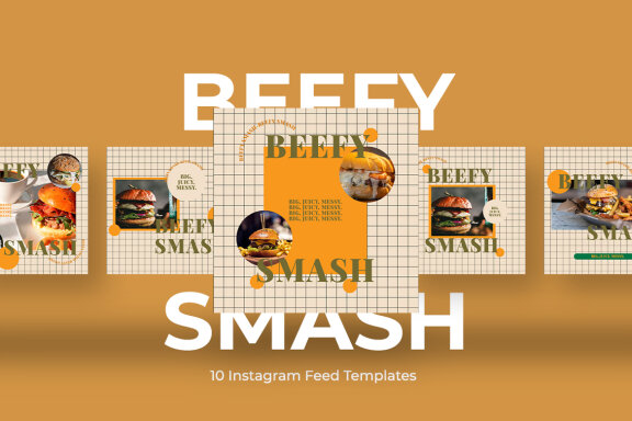Burger Beef - Instagram Post Template