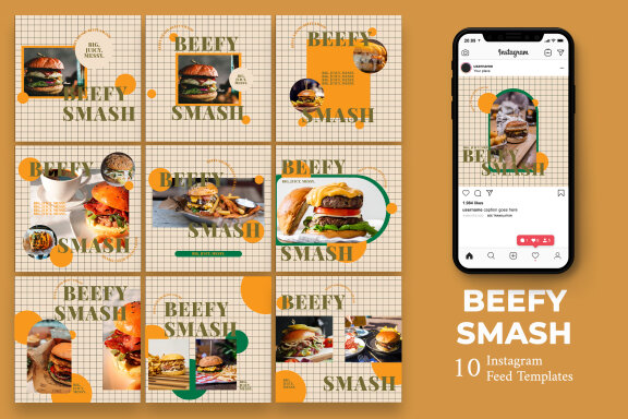 Burger Beef - Instagram Post Template