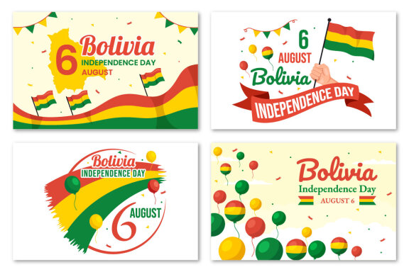 19 Bolivia Independence Day Illustration