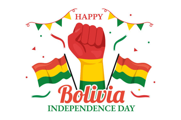 19 Bolivia Independence Day Illustration