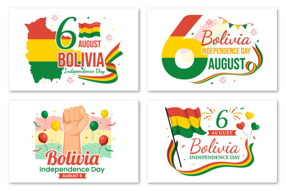 19 Bolivia Independence Day Illustration