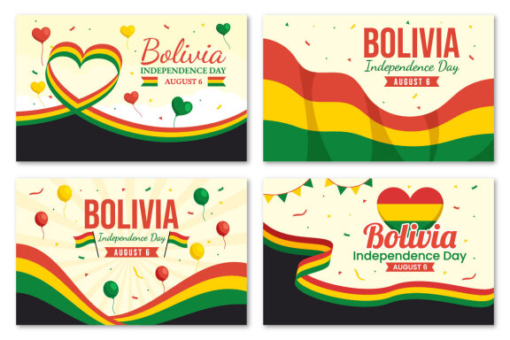 19 Bolivia Independence Day Illustration