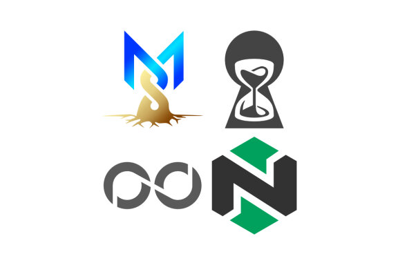 N Keyhole hourglass MS - Free Logo Shapes
