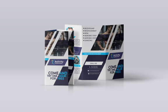 Fitness & Gym Sport Trifold - Free Template