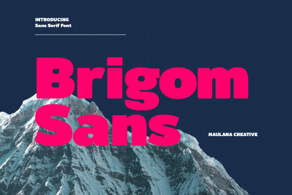 Brigom Sans Serif Font