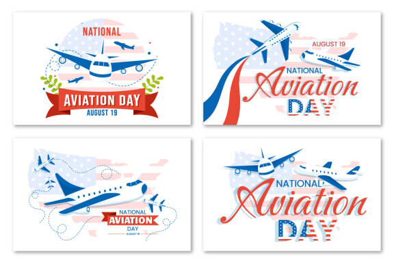 13 National Aviation Day Illustration