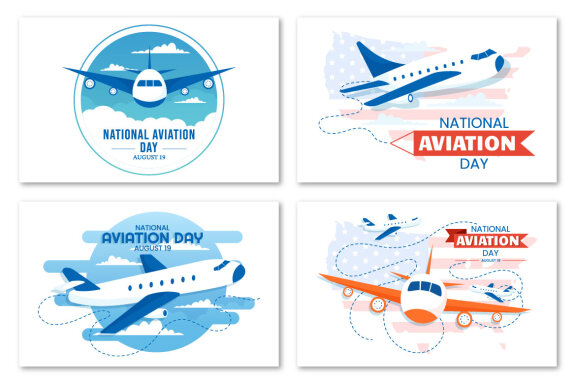 13 National Aviation Day Illustration