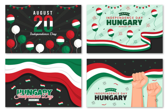 15 Hungary Independence Day Illustration