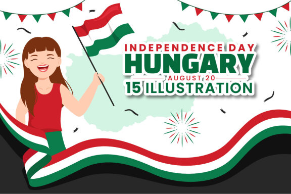 15 Hungary Independence Day Illustration