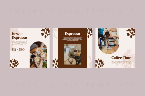 Americano Coffee - Instagram Post Template