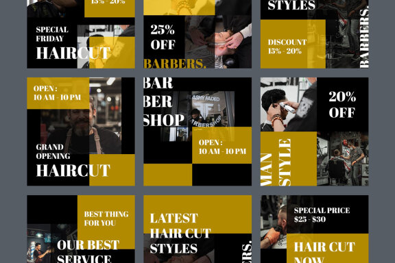 Barbers - Instagram Post Template