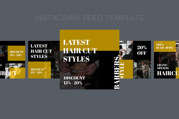 Barbers - Instagram Post Template