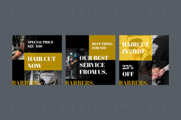 Barbers - Instagram Post Template