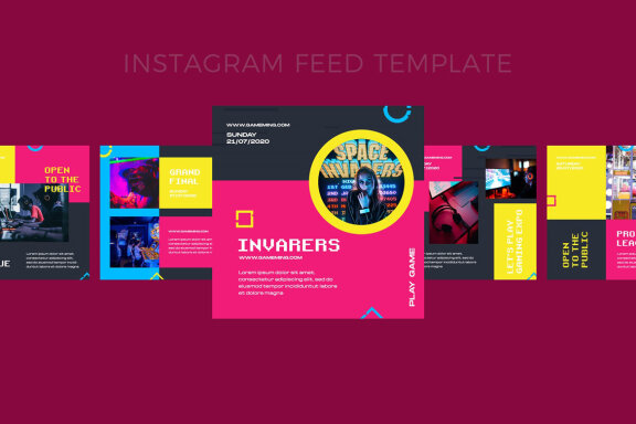 Razor Game - Instagram Post Template