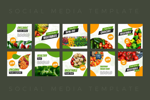 Vegetables - Instagram Post Template