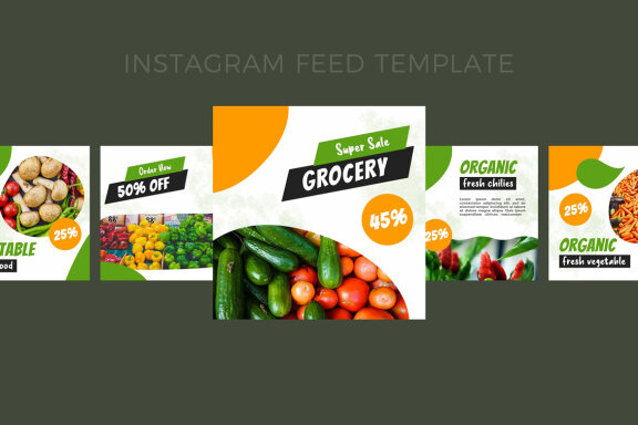 Vegetables - Instagram Post Template