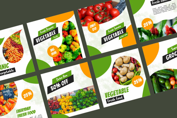 Vegetables - Instagram Post Template