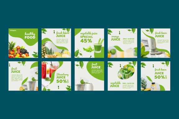 Healthy Food - Instagram Post Template