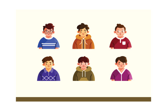 Kids Character Avatar Set