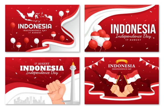 24 Indonesia Independence Day Illustration