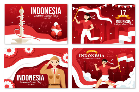 24 Indonesia Independence Day Illustration