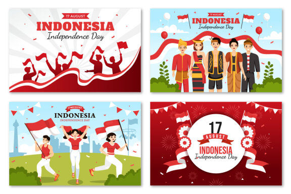 24 Indonesia Independence Day Illustration