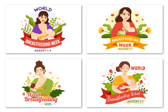 12 World Breastfeeding Week Illustration