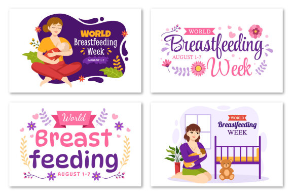 12 World Breastfeeding Week Illustration