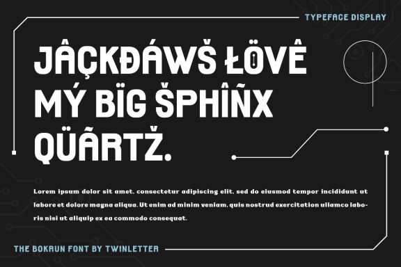 THE BOKRUN | Futuristic Font