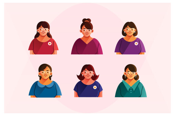 Mother Character Avatar Set