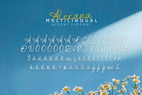 Alexana Monoline Script Font