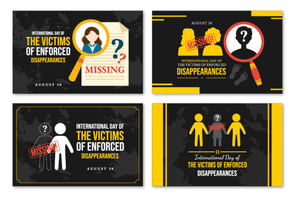 14 Day of the Victims of Enforced Disappearances Illustration
