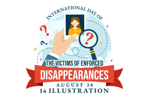 14 Day of the Victims of Enforced Disappearances Illustration