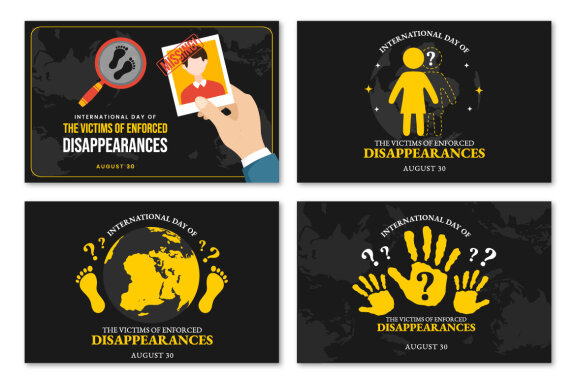14 Day of the Victims of Enforced Disappearances Illustration