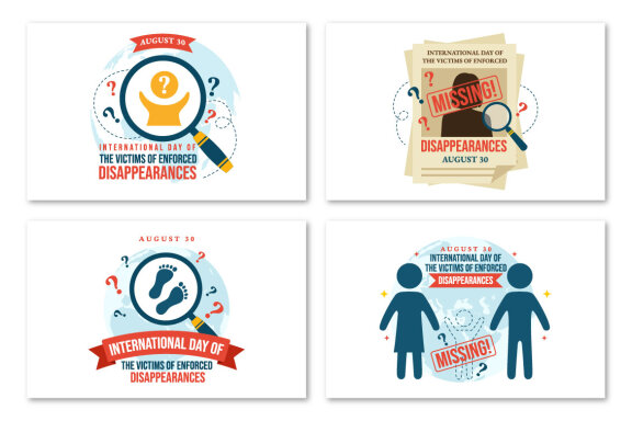 14 Day of the Victims of Enforced Disappearances Illustration