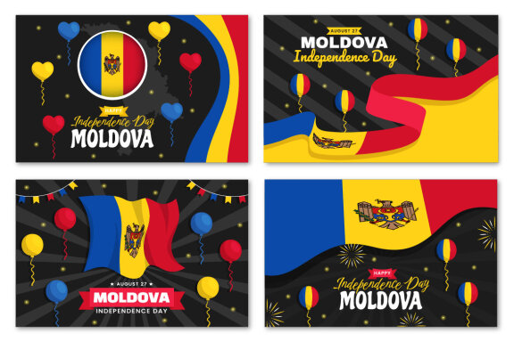15 Moldova Independence Day Illustration