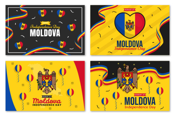 15 Moldova Independence Day Illustration