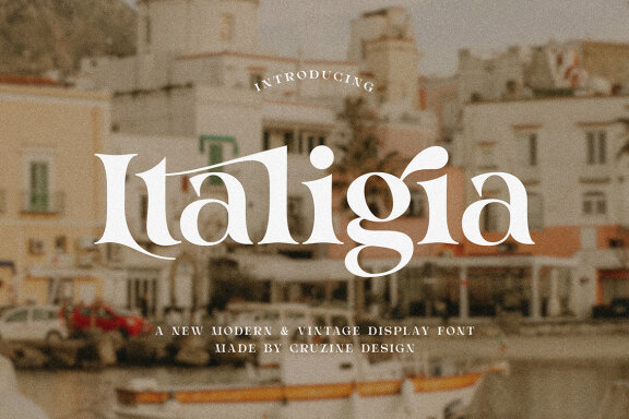 Italigia Retro Bold Serif