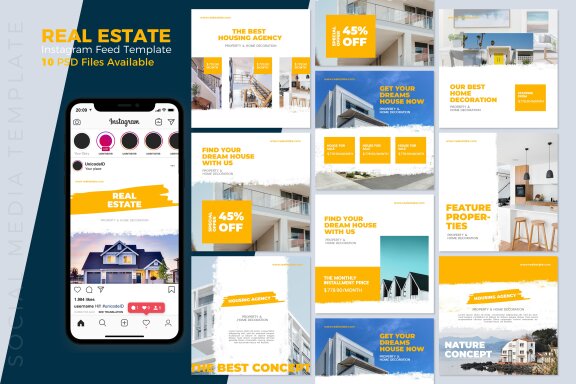 Real Estate - Free Instagram Post Template
