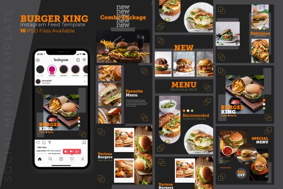 Burger King - Instagram Post Template