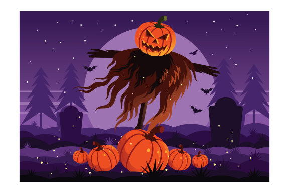 Jack O Lantern Creepy Scarecrow